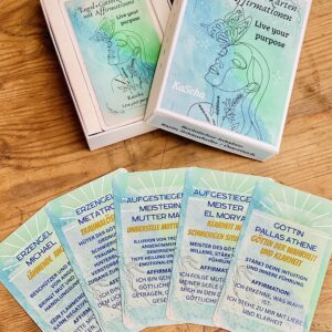 Kartenset mit Schachtel Erzengel und Götter mit Affirmationen