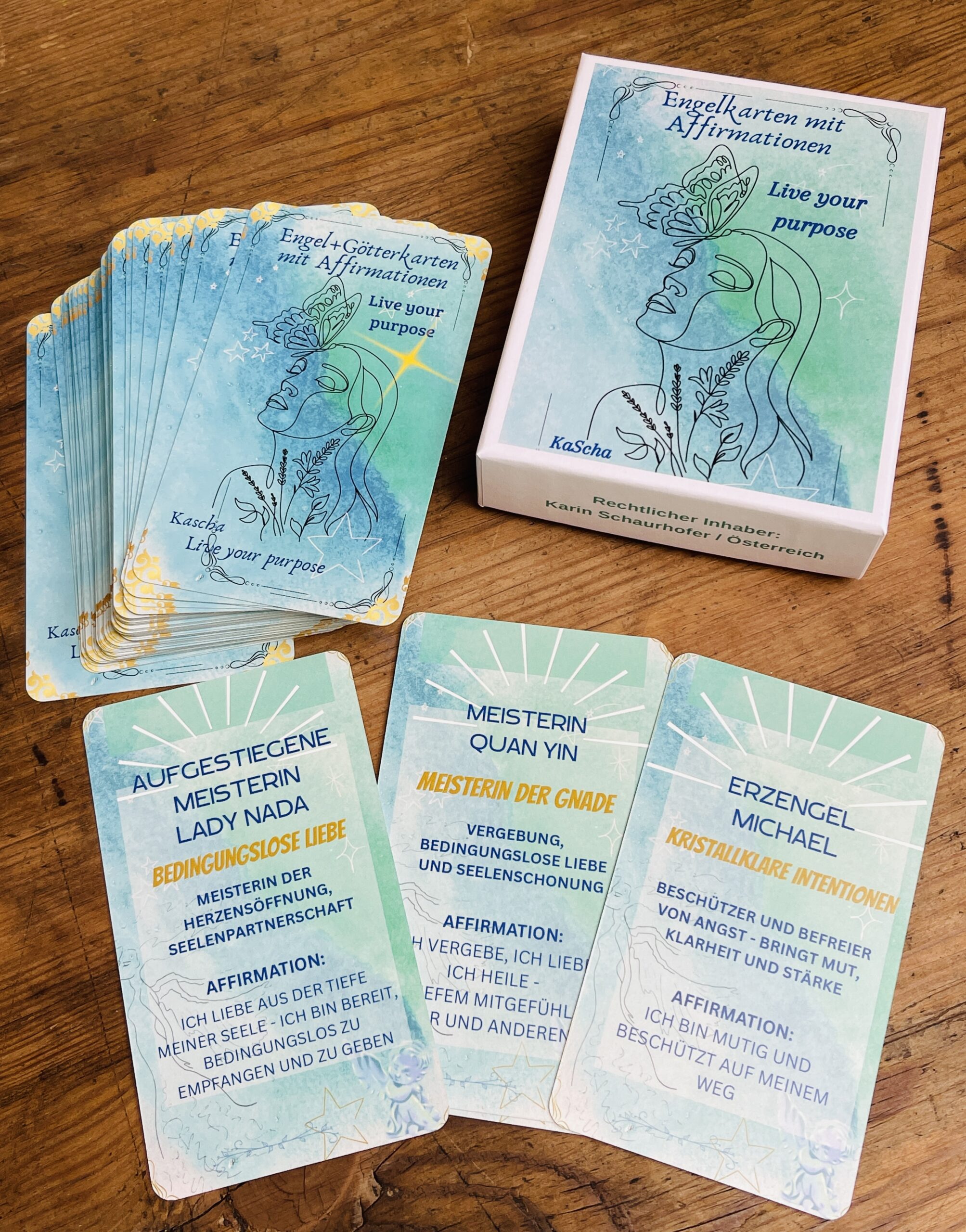 Kartenset mit 80 Karten inkl. Affirmationen